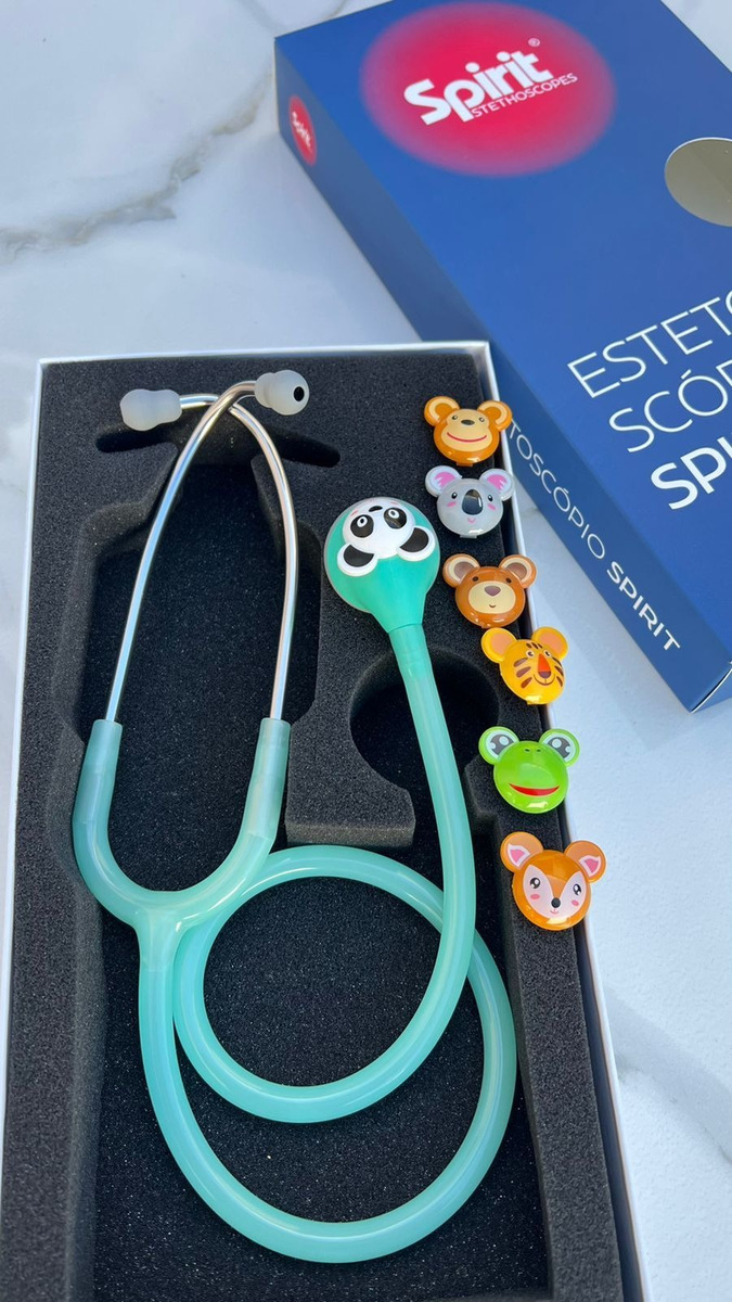 Estetoscópio Master Lite Pediátrico Fun Animal MD Spirit 3