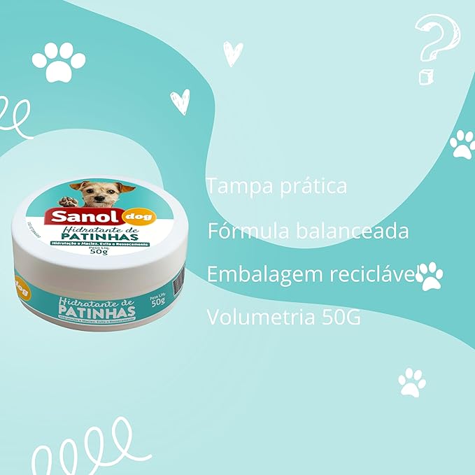 Hidratante de Patinhas Sanol Dog 50 g 5