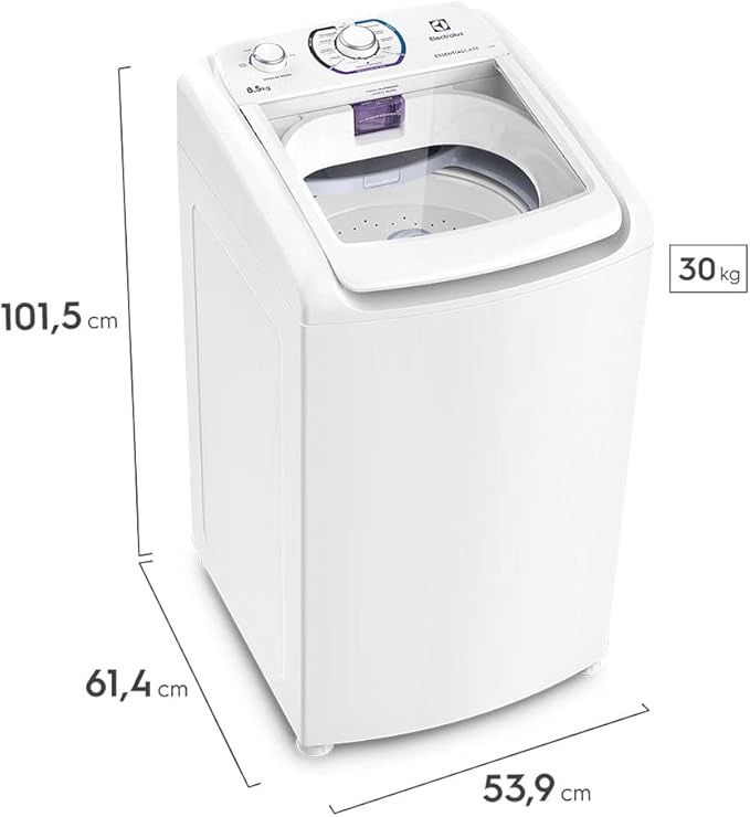 Máquina de Lavar Electrolux 8,5 kg Branca Essential Care 5
