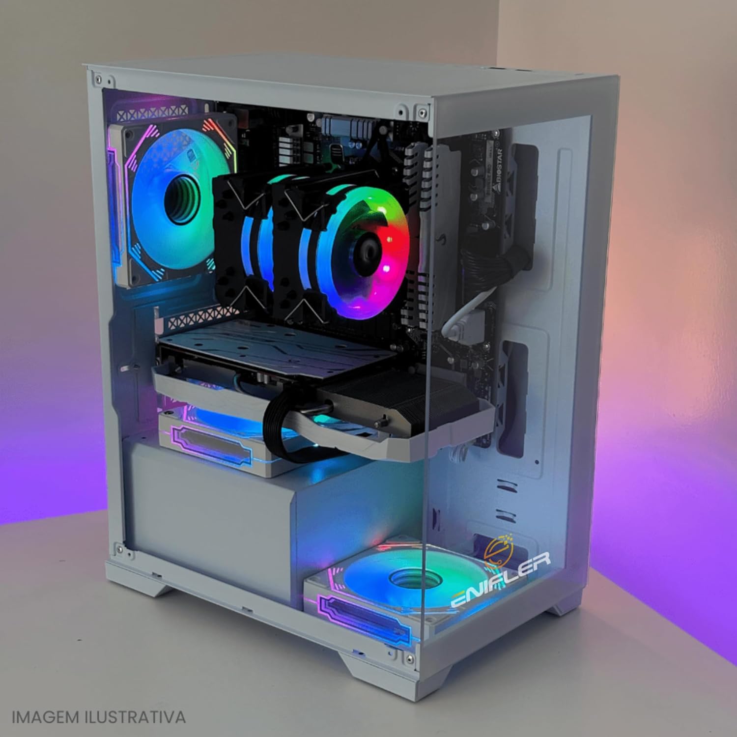 PC Gamer Completo Ryzen 5 5600GT 16 GB DDR4 SSD 480 GB 500 W 80 Plus PCRZN12-E 4