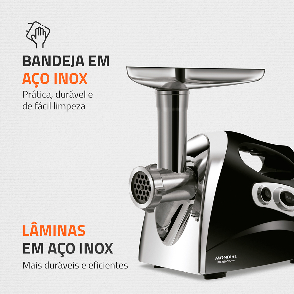 Moedor de Carne Elétrico Premium 3