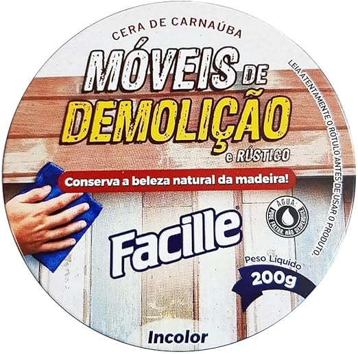 Cera para Móveis de Demolição e Madeiras Facille 1
