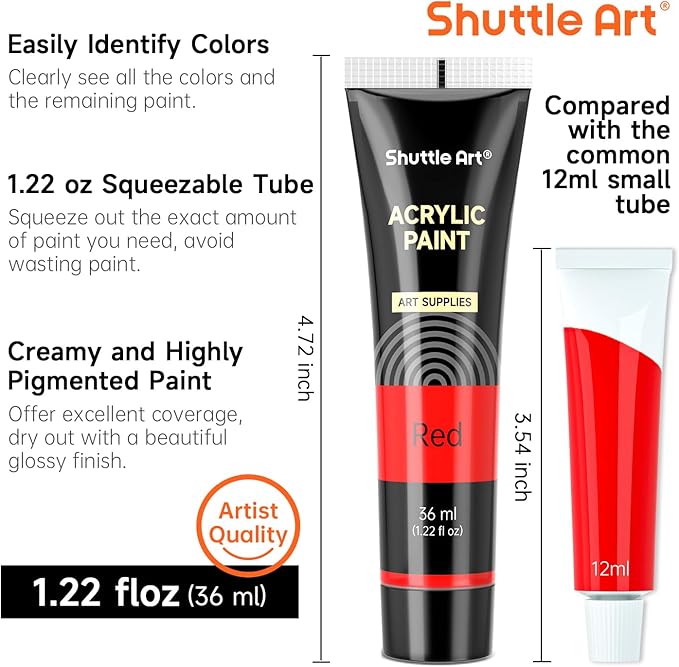 Conjunto de Tinta Acrílica de 30 Cores 3