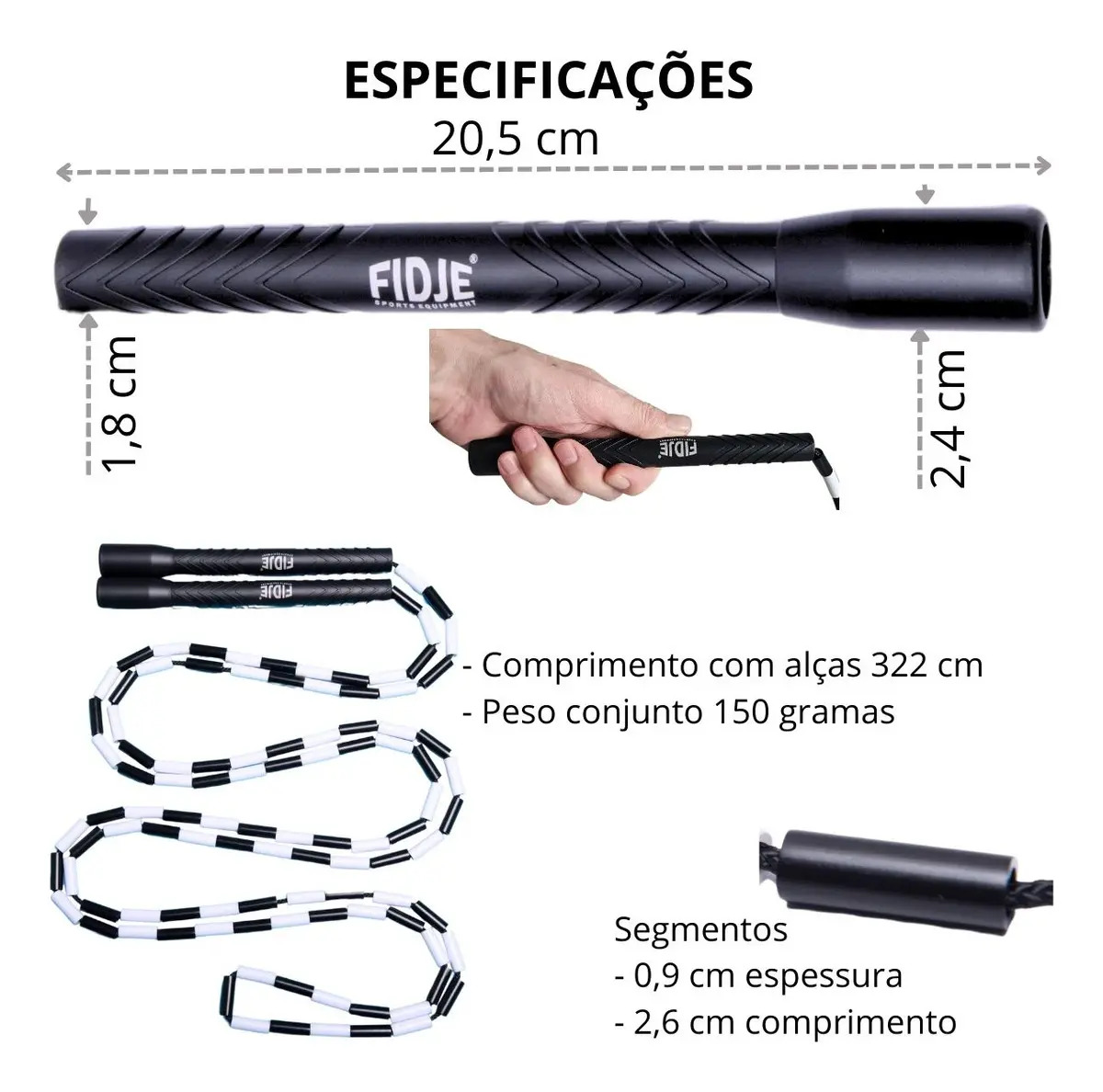 Corda de Pular Segmentada Profissional Freestyle  4