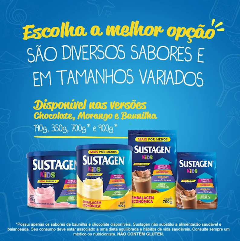 Sustagen Kids Complemento Alimentar 5