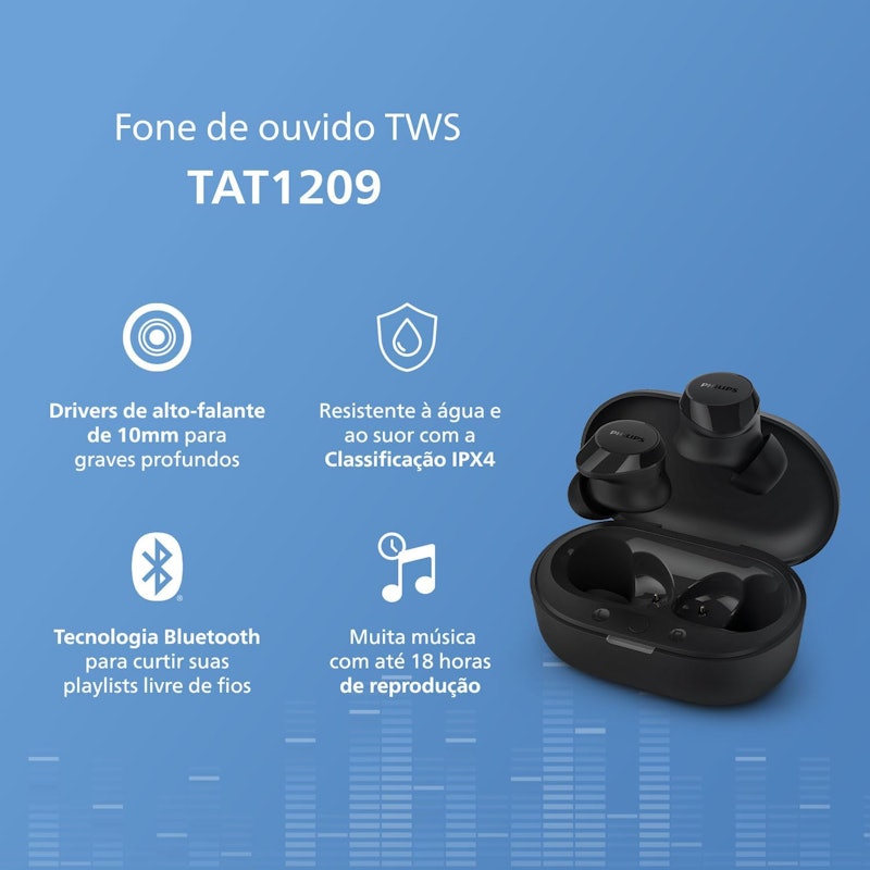 Fones de Ouvido True Wireless Philips 5