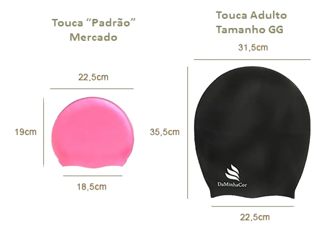 Touca de Natação para Cabelos Afro Super Volumosos 3