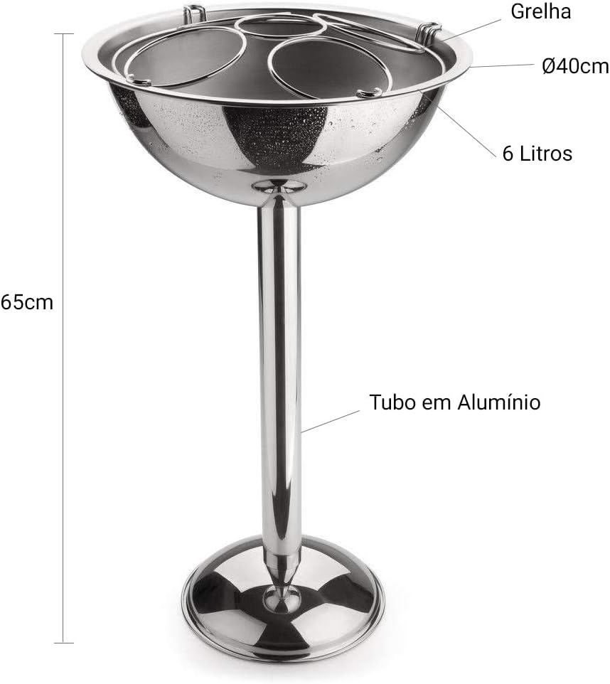 Champagneira com Pedestal e Grelha 8 L 4