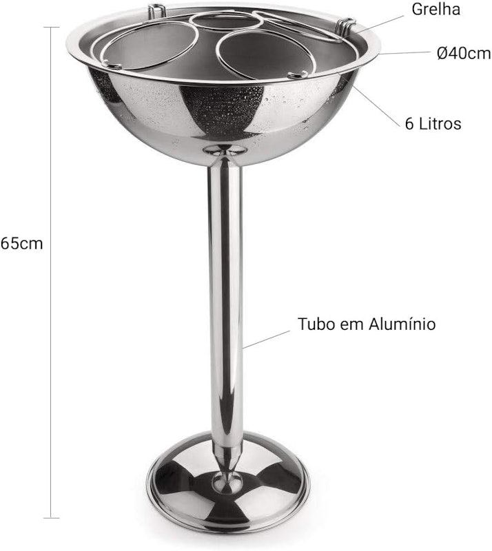 Champagneira com Pedestal e Grelha 8 L 4