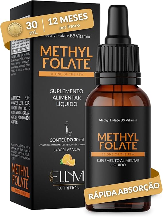 Metilfolato em Gotas 30 ml Sabor Laranja 1