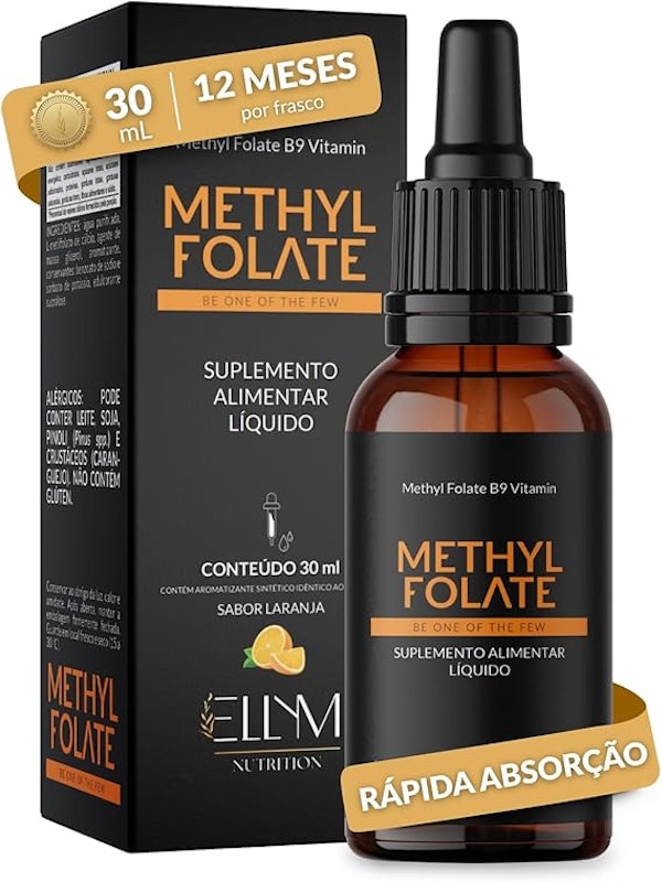 Metilfolato em Gotas 30 ml Sabor Laranja 1