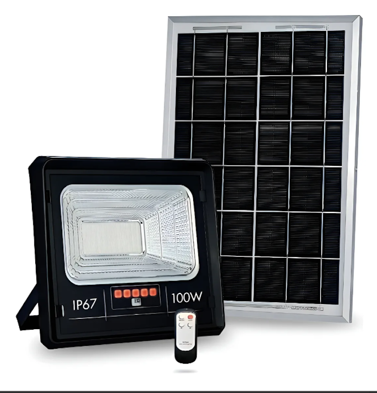 Holofote Solar Refletor 100 W Prova D’água 1