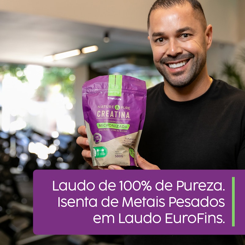 Creatina 100% Pura Monohidratada e Micronizada 180 Mícrons 3