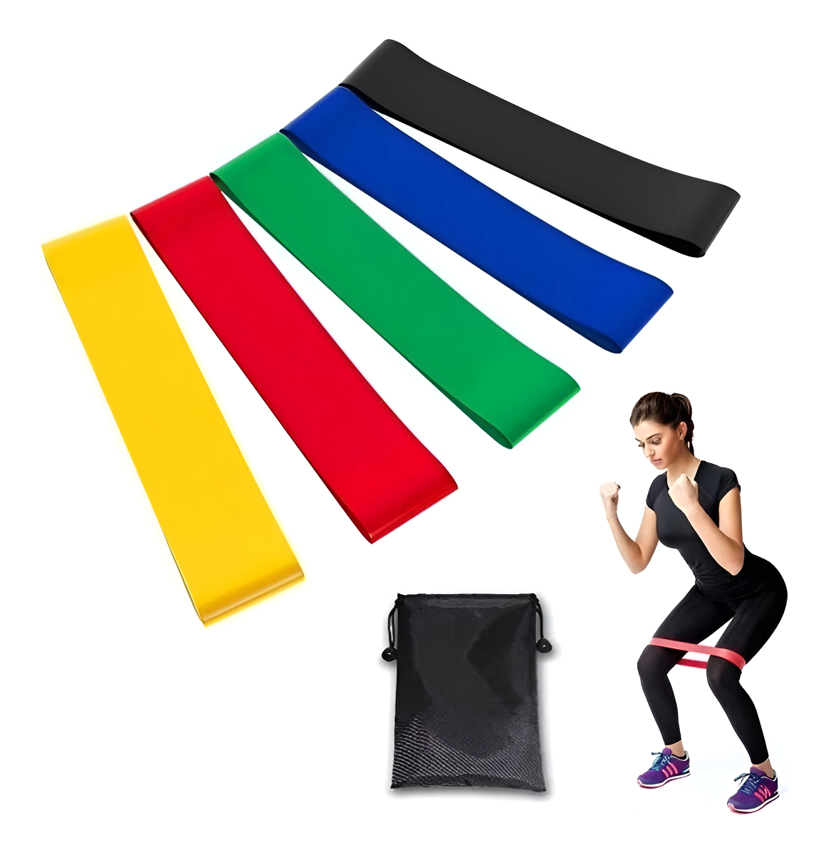 Kit 5 Serenily Resistance Bands 3