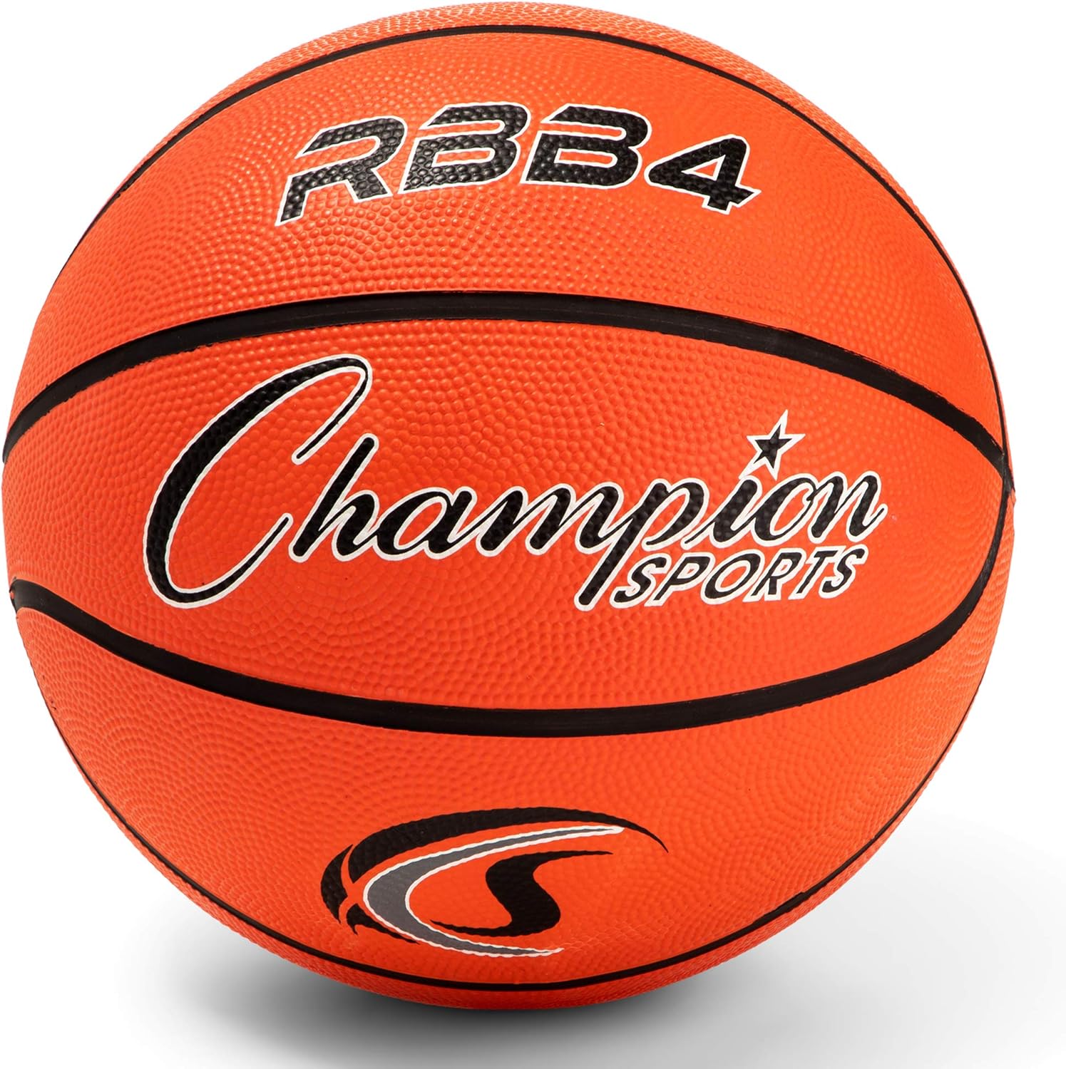 Bola de Basquete de Borracha Tamanho 6 Laranja Champion Sports 1