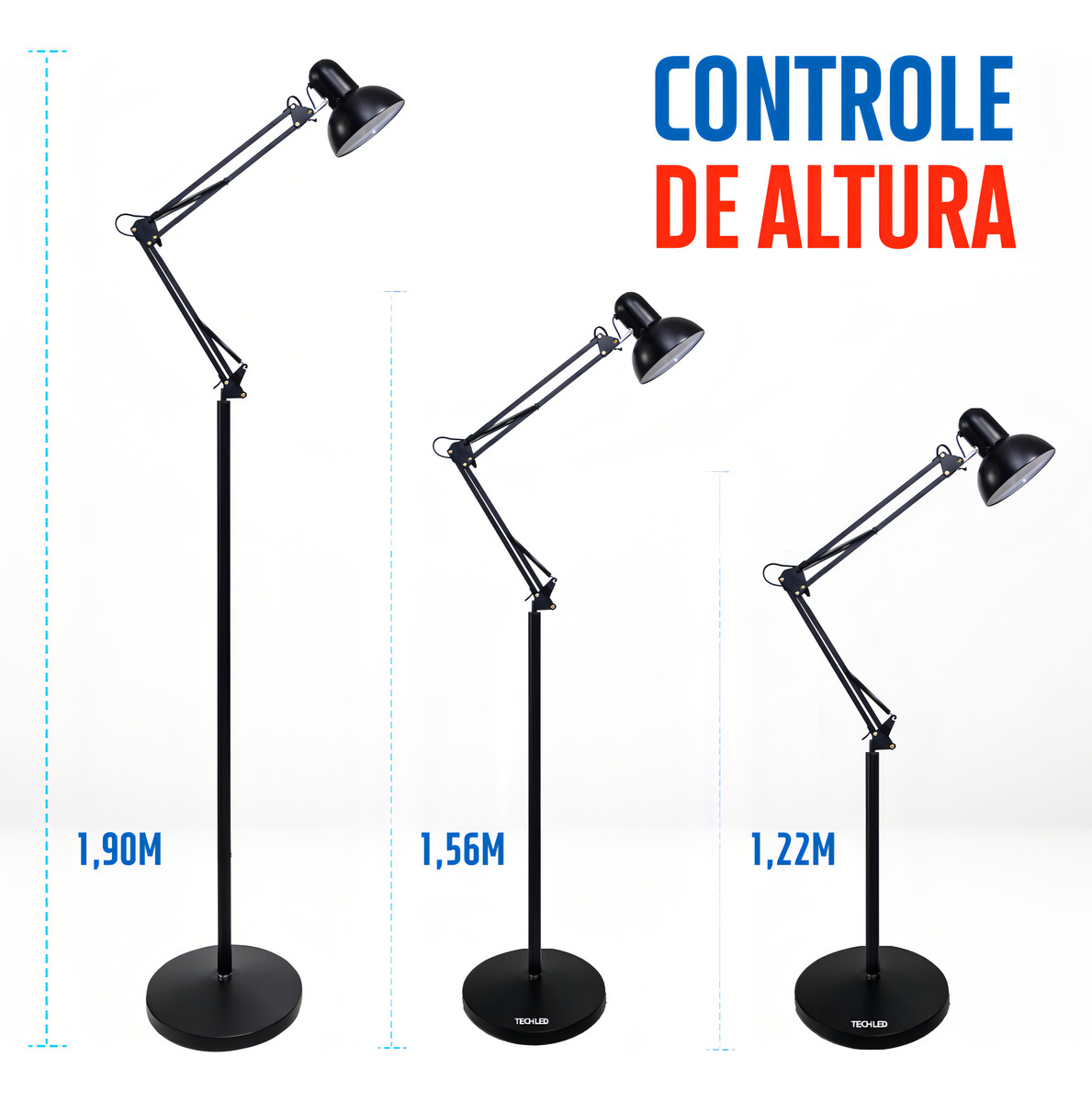 Luminária de Chão para Sala Techled 3