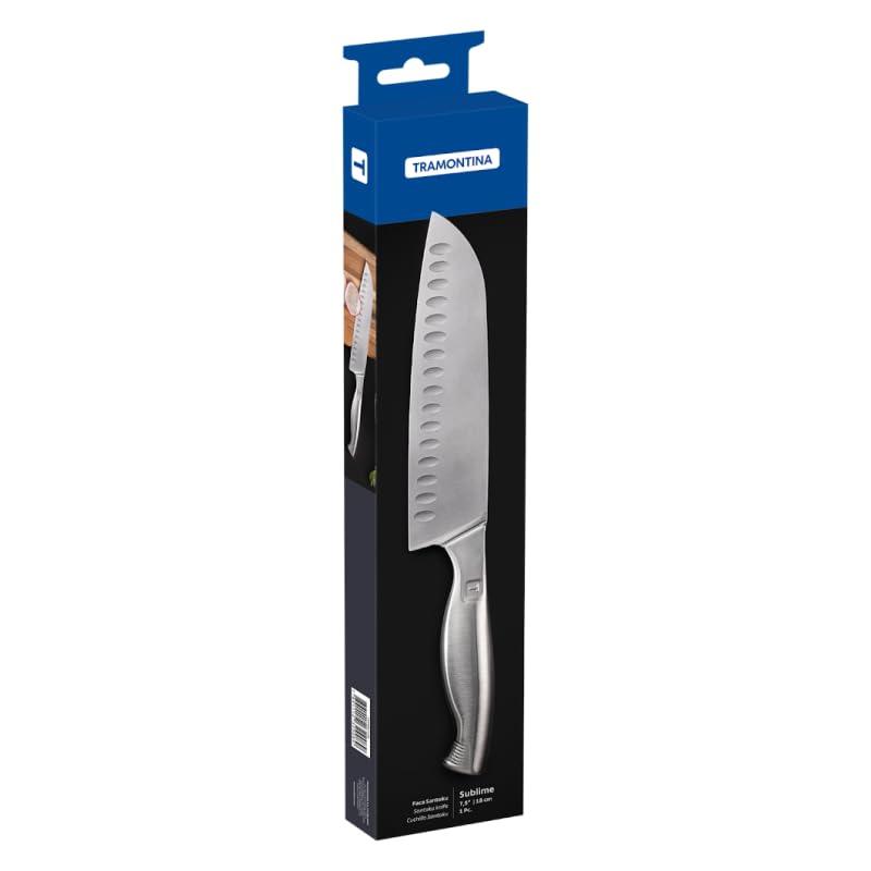 Faca Santoku Tramontina Sublime em Aço Inox 7,5" 2
