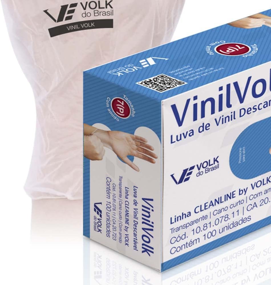 Luva Vinil Sem Amido Saúde B 3