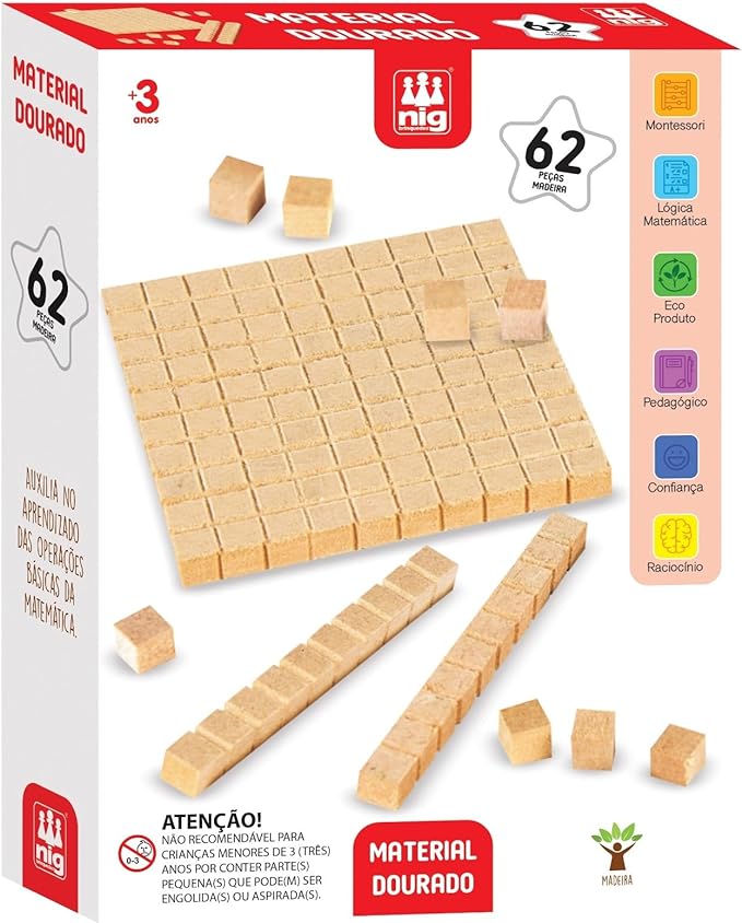Material Dourado 62 Peças 1