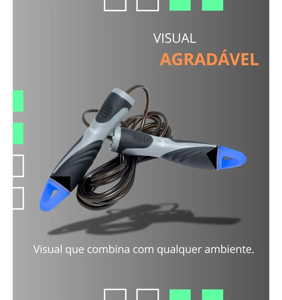 Corda de Pular Profissional com Rolamento Premium Ajustável 4