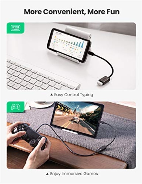 Cabo Micro USB 2.0 OTG Adaptador Macho 2