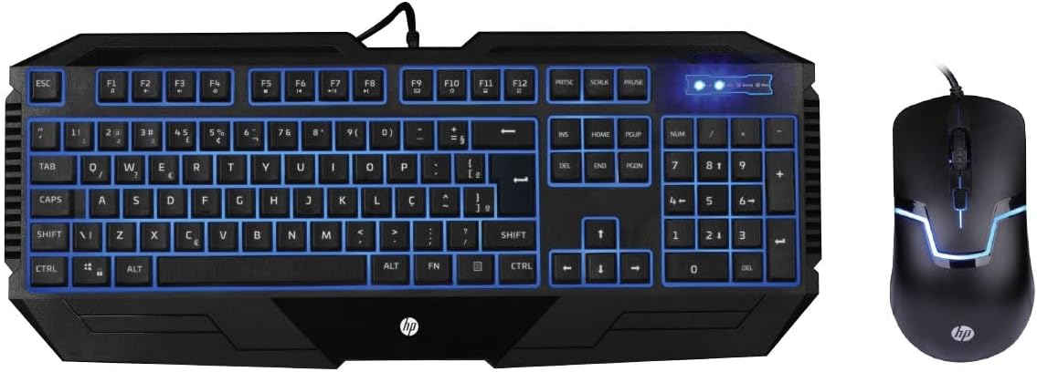 Combo Teclado e Mouse HP Gamer GK1100 HP 1
