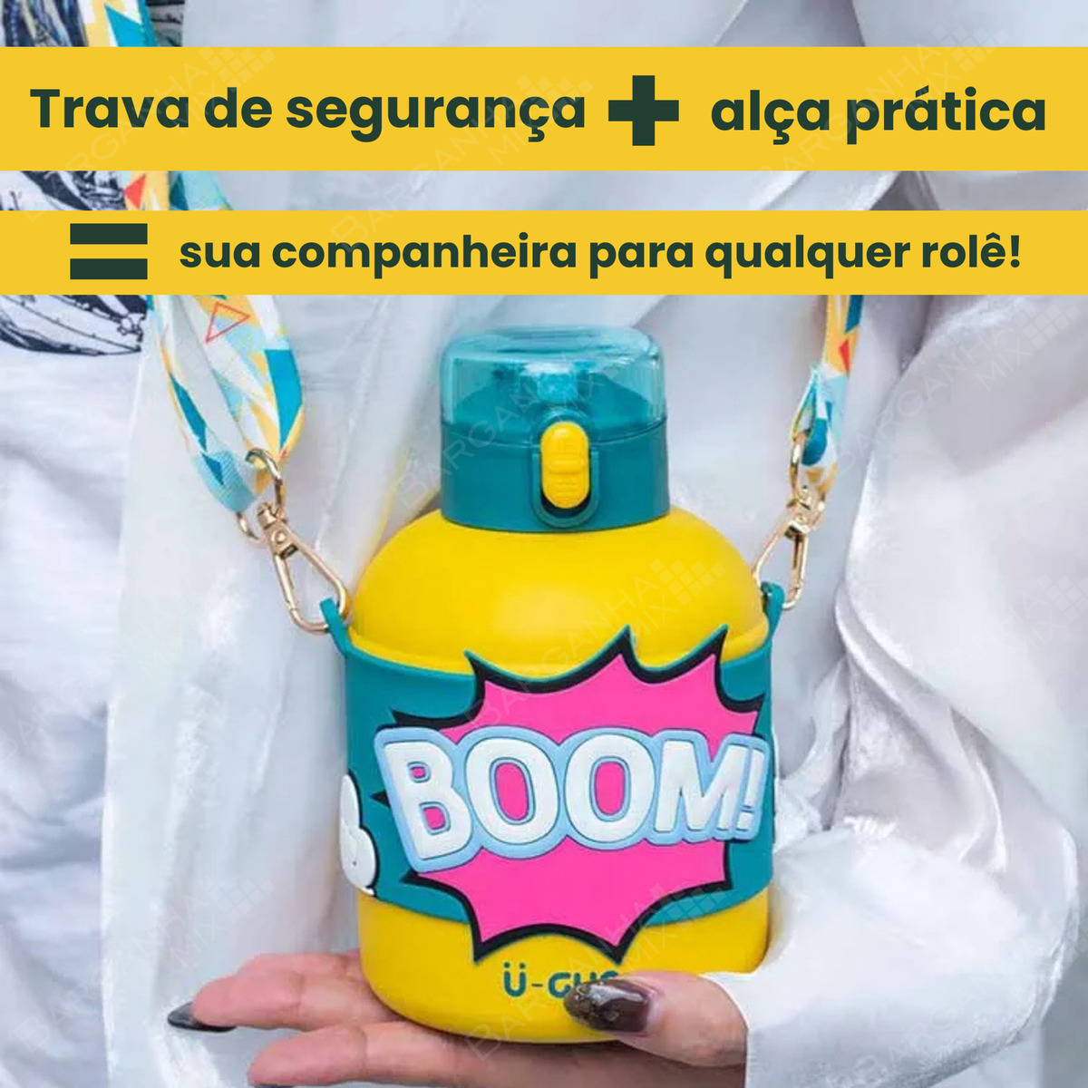 Garrafa Térmica Infantil 520 ml com Canudo Silicone 3