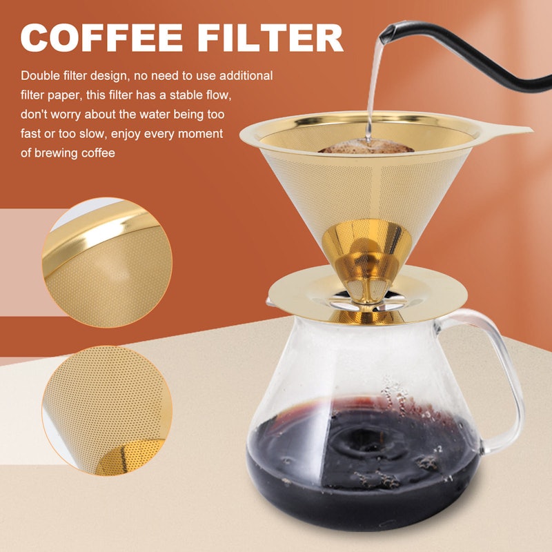 Coador de Café em Aço Inox Reutilizável 3