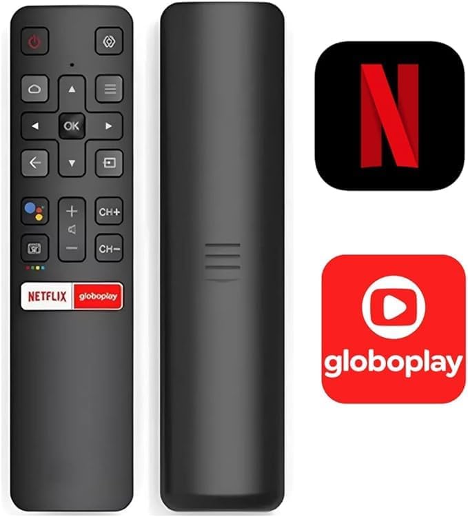 Controle Remoto Compatível com SMART TV TCL ou SEMP TV Universal 3