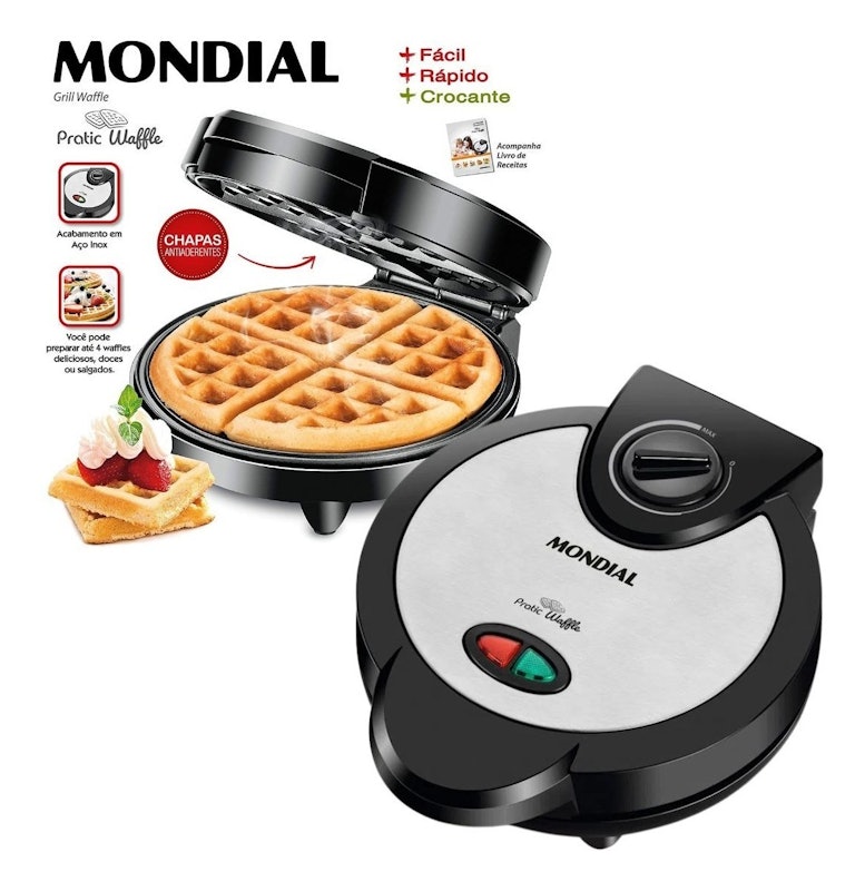 Máquina de Waffle Mondial Pratic Waffle GW-01 3
