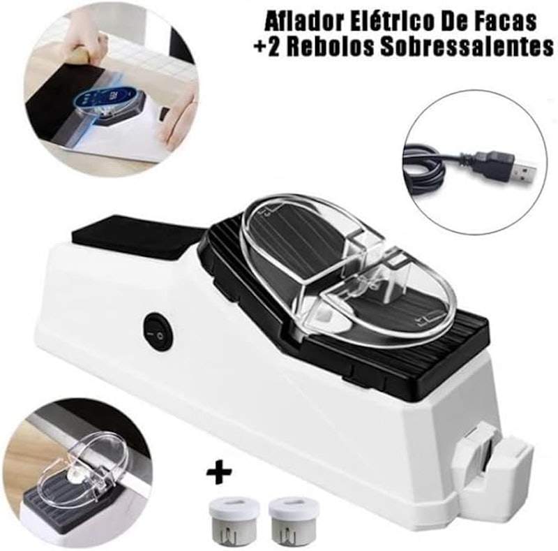 Afiador Elétrico de Facas e Tesouras Globalmix 3