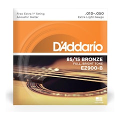Encordoamento para Violão Aço 10-50 com Corda Extra PL010