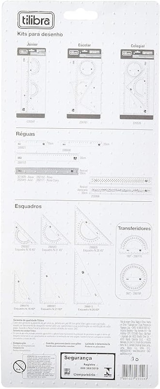 Kit para Desenho Junior Académie - Esquadros + Régua + Transferidor 2