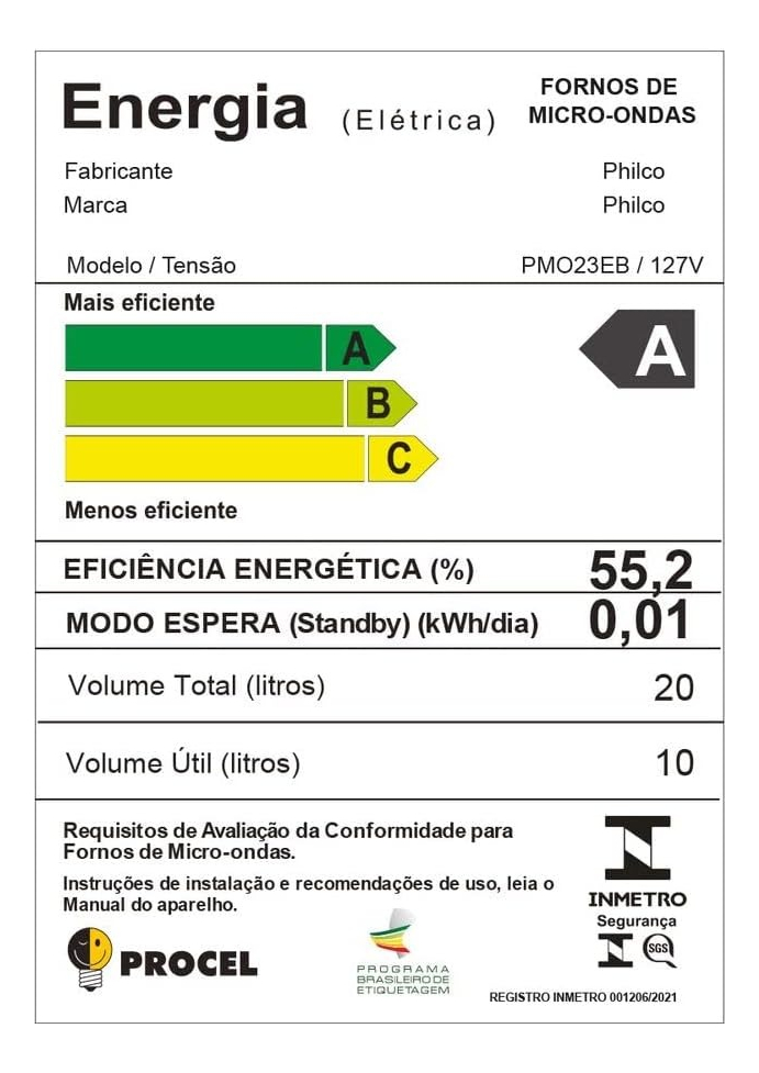 Micro-ondas 20 L Espelhado 5