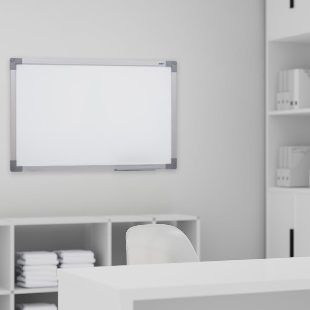 Lousa Quadro Branco UV Moldura de Alumínio A 4