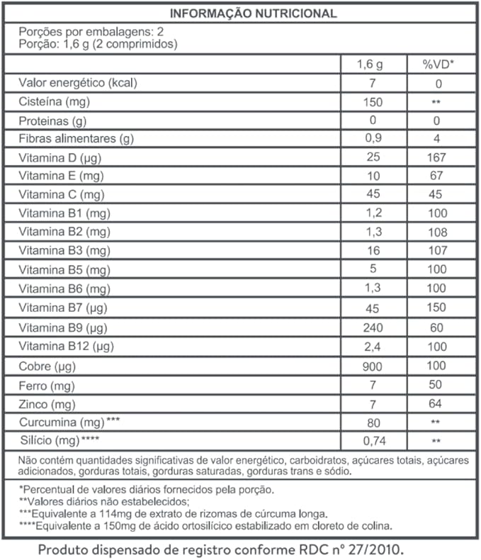 Adcos Nutri Cabelos, Pele e Unhas 5