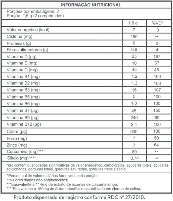 Adcos Nutri Cabelos, Pele e Unhas 5