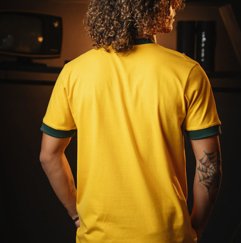 Camisa Brasil Retrô 1970 Amarelo Masculina 3