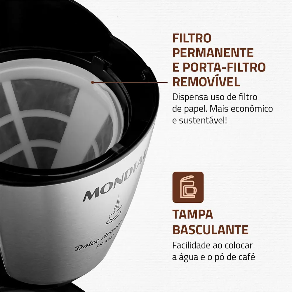 Cafeteira Elétrica Dolce Arome 3
