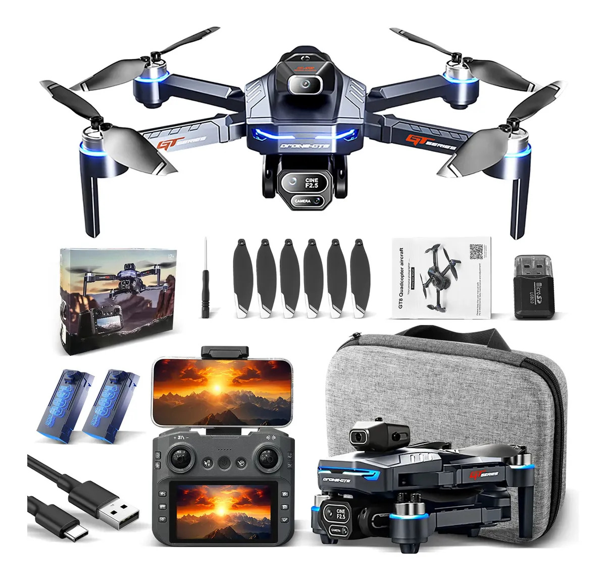 Drone com Câmera GT8 5G Profissional 4K 1