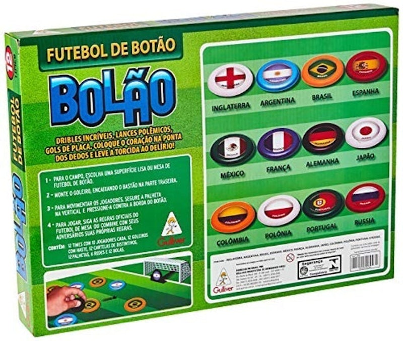 Futebol de Botão Bolão com 12 Seleções 2