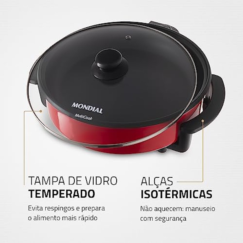 Panela Elétrica MultiCook Red Premium 2