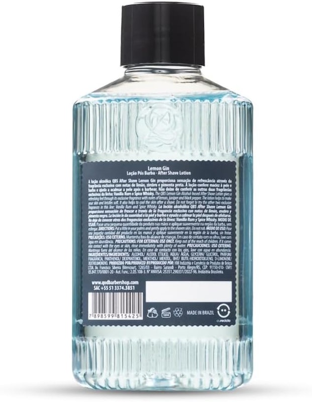 Loção Alcoólica QBS After Shave Lemon Gin 2
