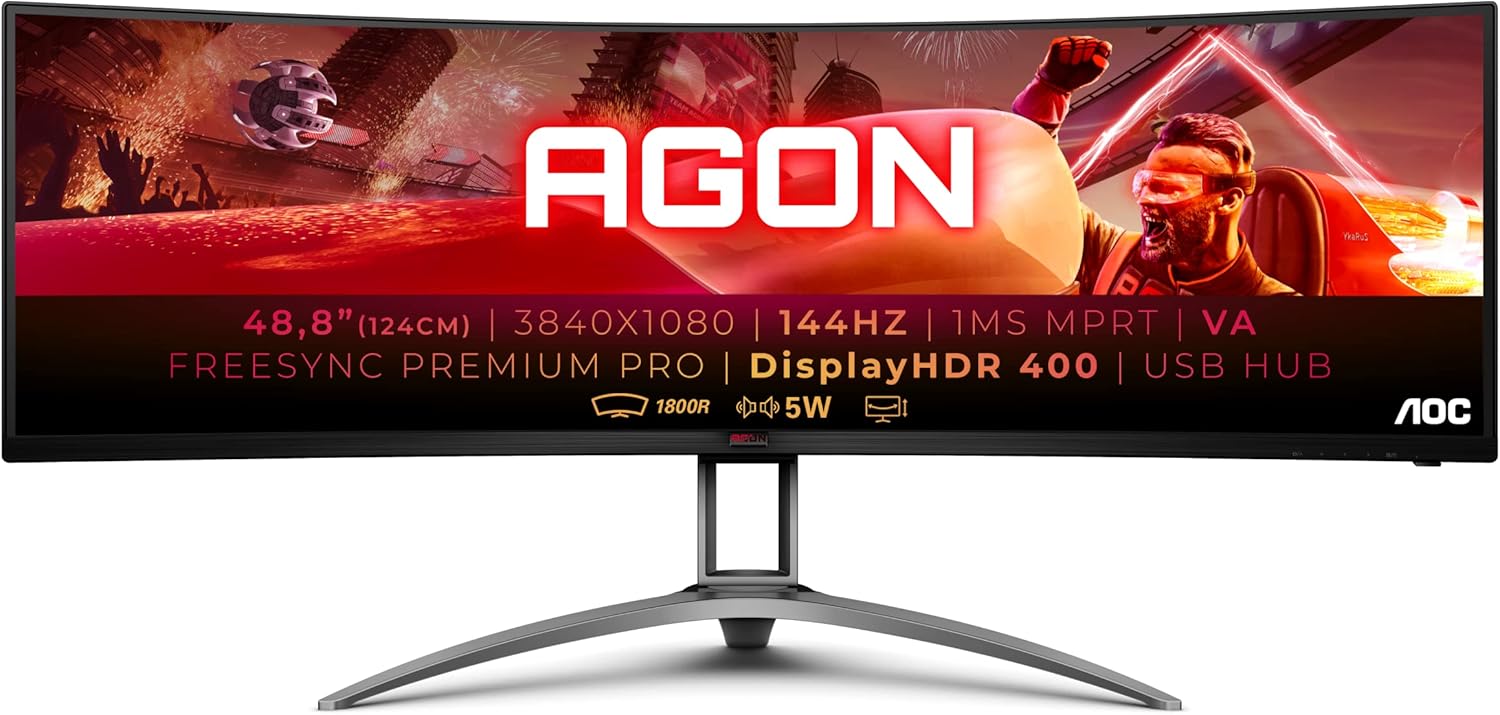 Monitor 49" HDR 400 e AMD FreeSync Premium 1