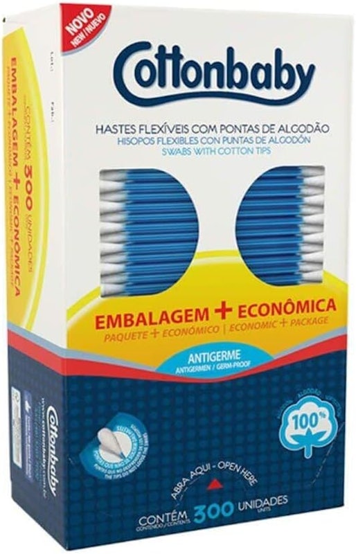 Haste Flexível com Pontas de Algodão Cartucho 1