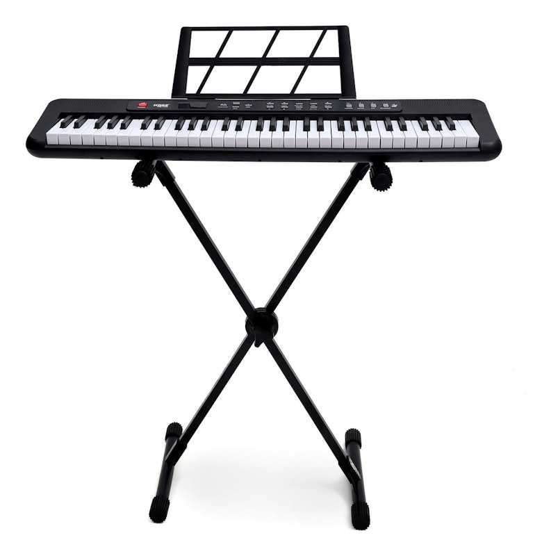 Kit Teclado Musical Kobe KB-150 5/8 61 Teclas com Suporte em X 1
