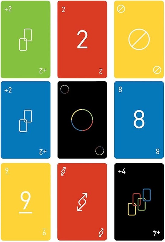 UNO Jogo de Cartas Minimalista 3