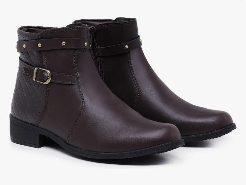 Bota Feminina Montaria Coturno Cano Curto Over 5