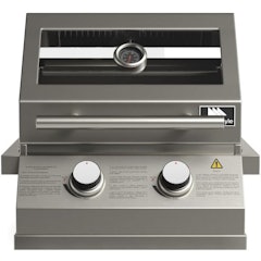 Churrasqueira a Gás Inox de Embutir 2 Queimadores