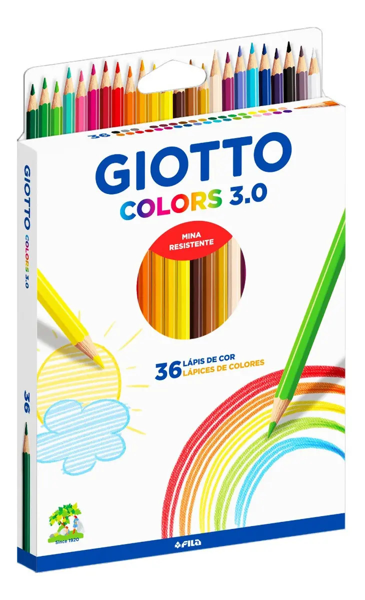 Estojo de Lápis de Cor Giotto Colors 3.0 36 Cores 1